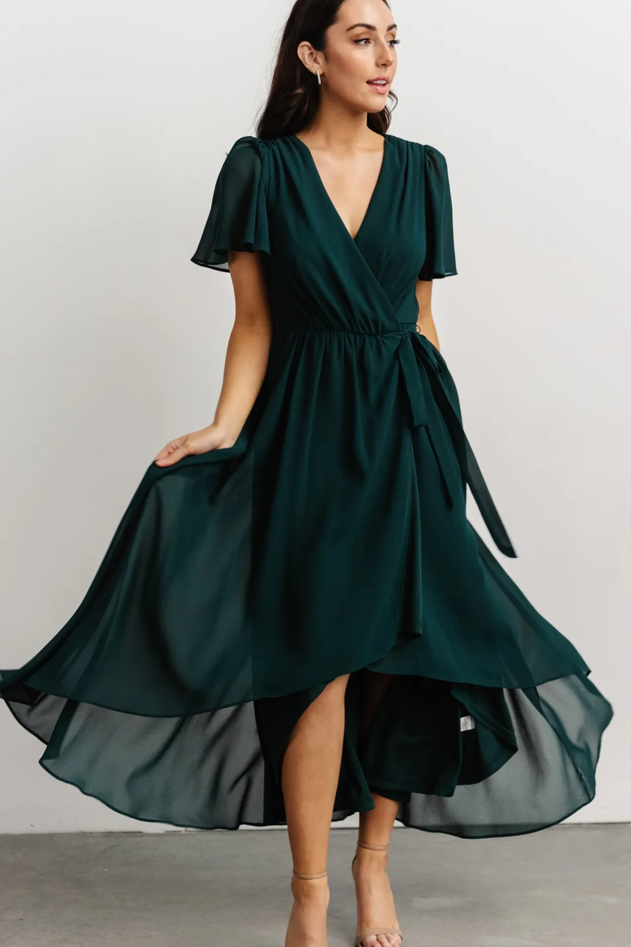Sale Baltic Born Waverly Wrap Dress | Emerald