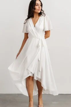 Clearance Baltic Born Waverly Wrap Dress | Off White OffWhite