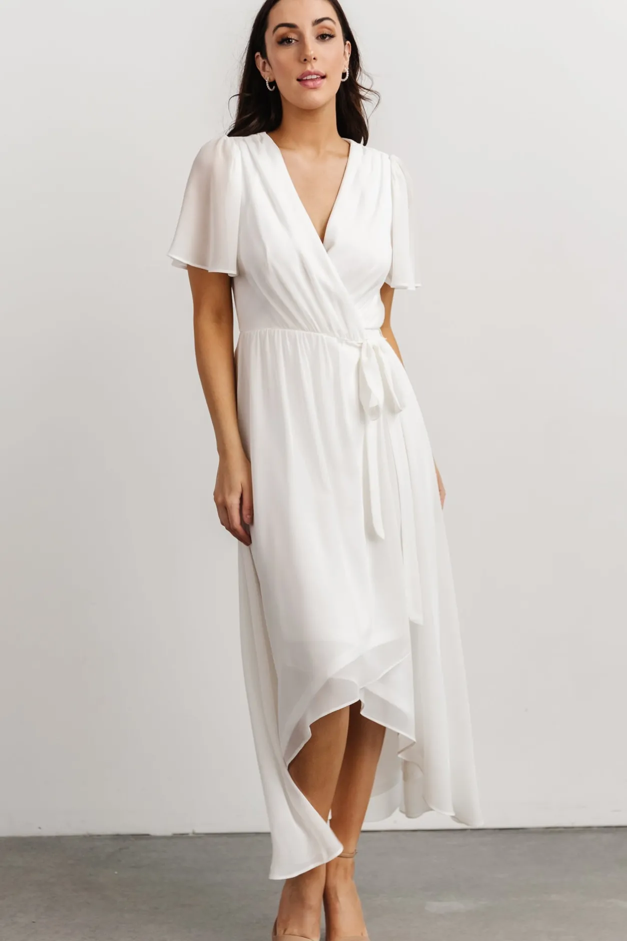 Clearance Baltic Born Waverly Wrap Dress | Off White OffWhite