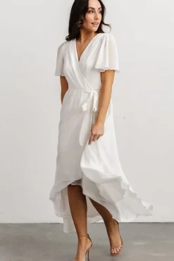 Clearance Baltic Born Waverly Wrap Dress | Off White OffWhite