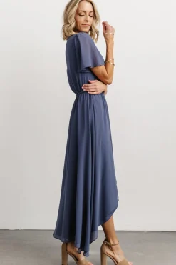 Outlet Baltic Born Waverly Wrap Dress | Slate Blue SlateBlue