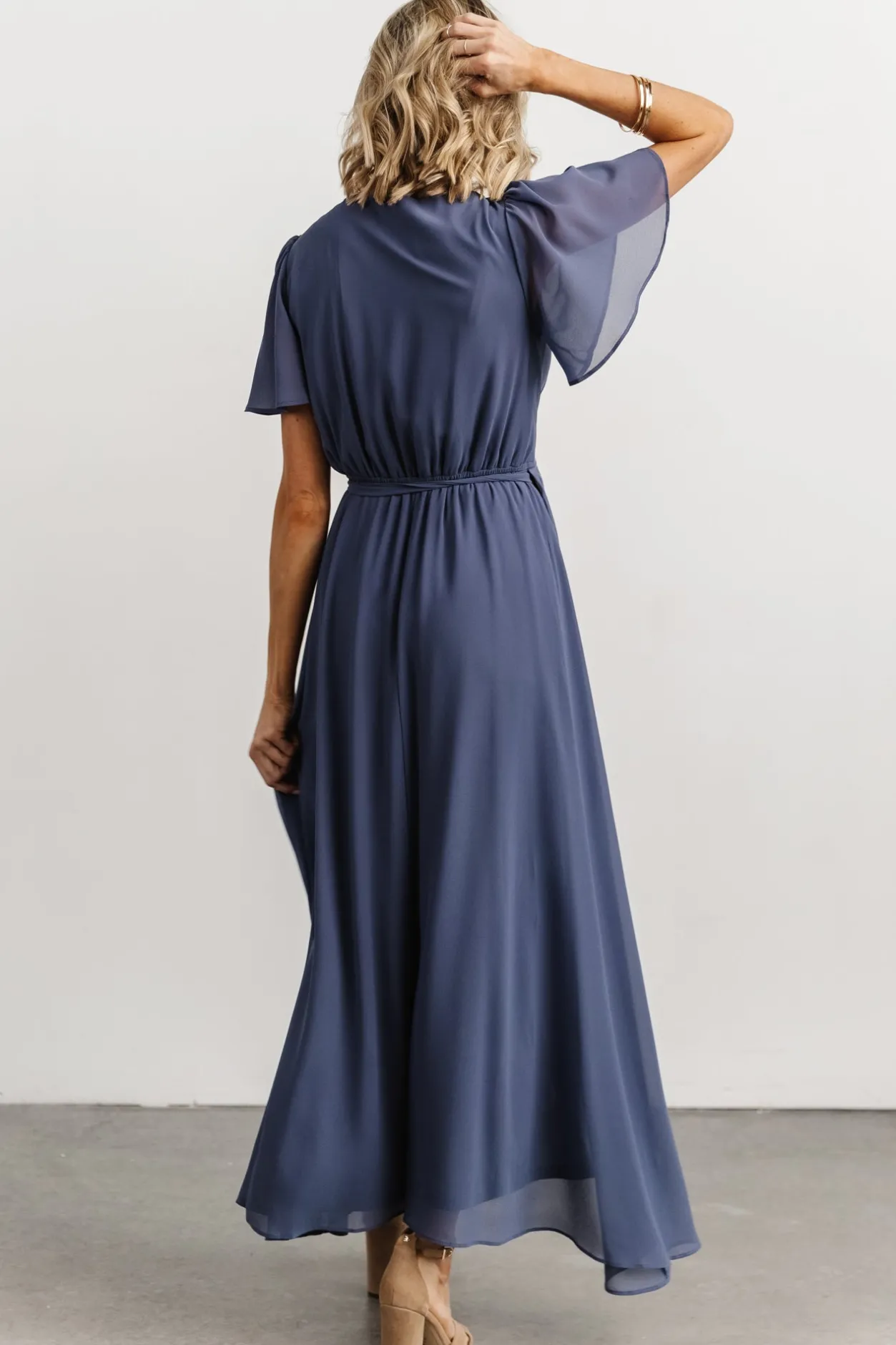 Outlet Baltic Born Waverly Wrap Dress | Slate Blue SlateBlue