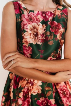Fashion Baltic Born Wendy Sleeveless Dress | Emerald Multi Floral EmeraldMultiFloral