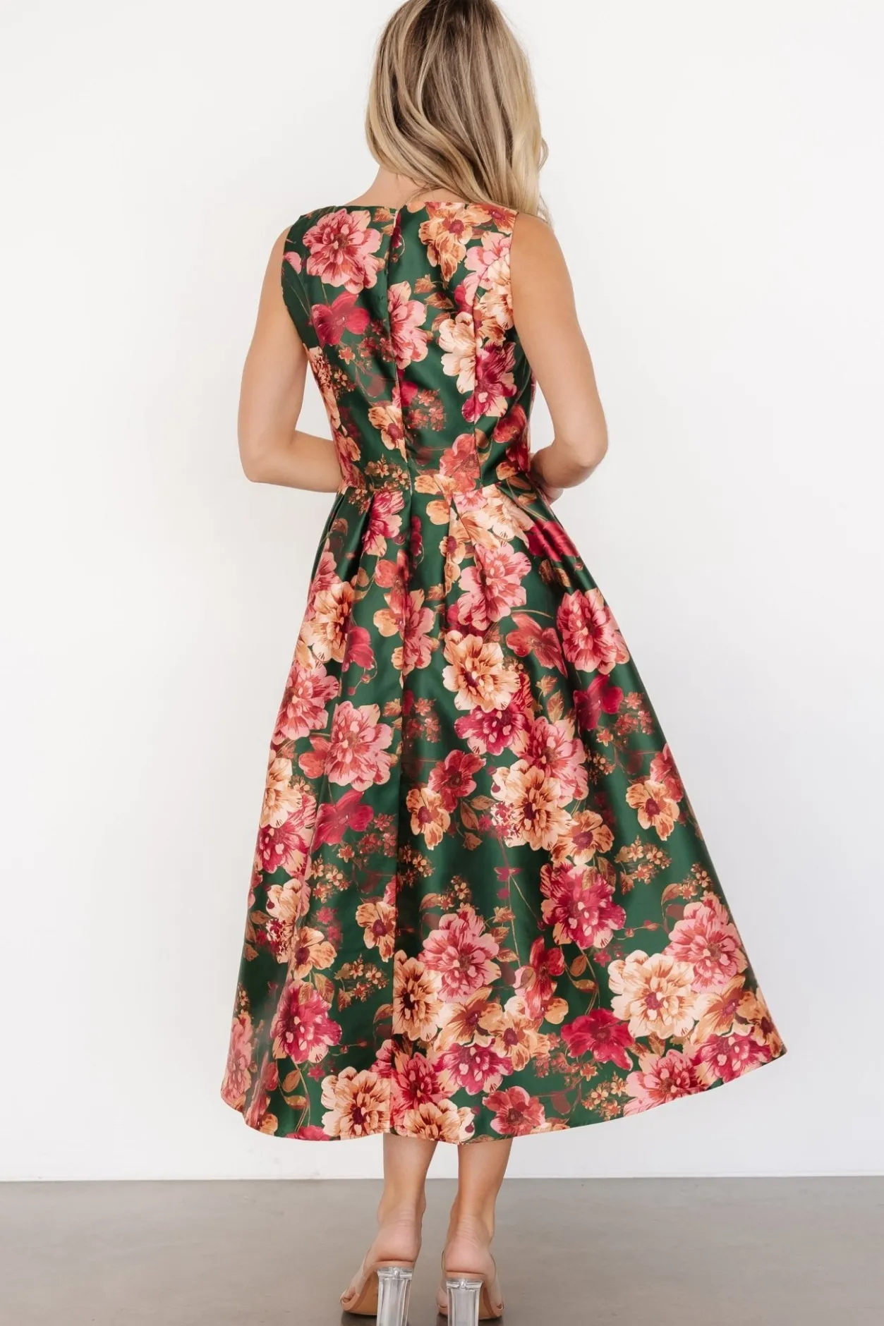 Fashion Baltic Born Wendy Sleeveless Dress | Emerald Multi Floral EmeraldMultiFloral