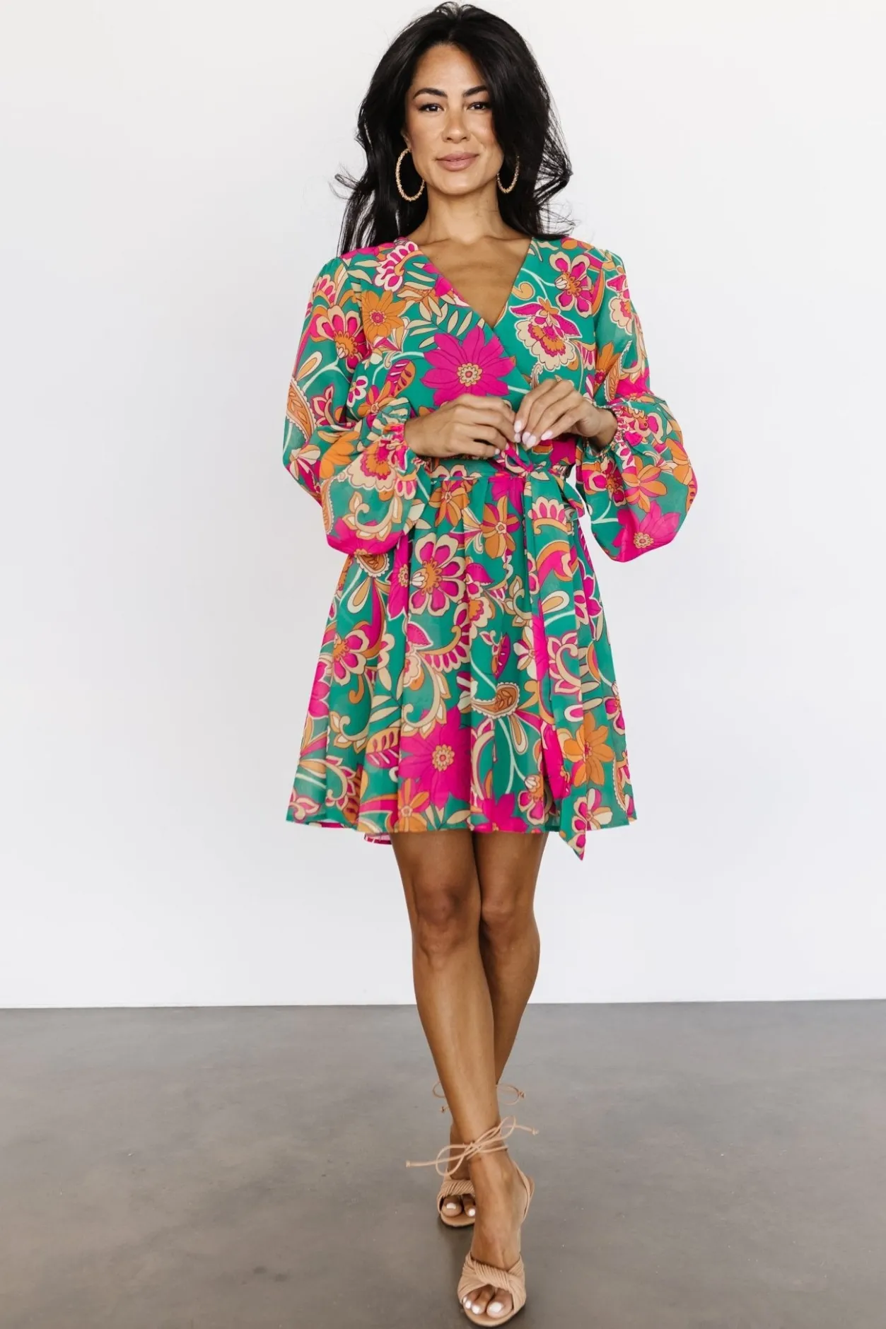 Outlet Baltic Born Wesley Mini Dress | Green Multi GreenMulti