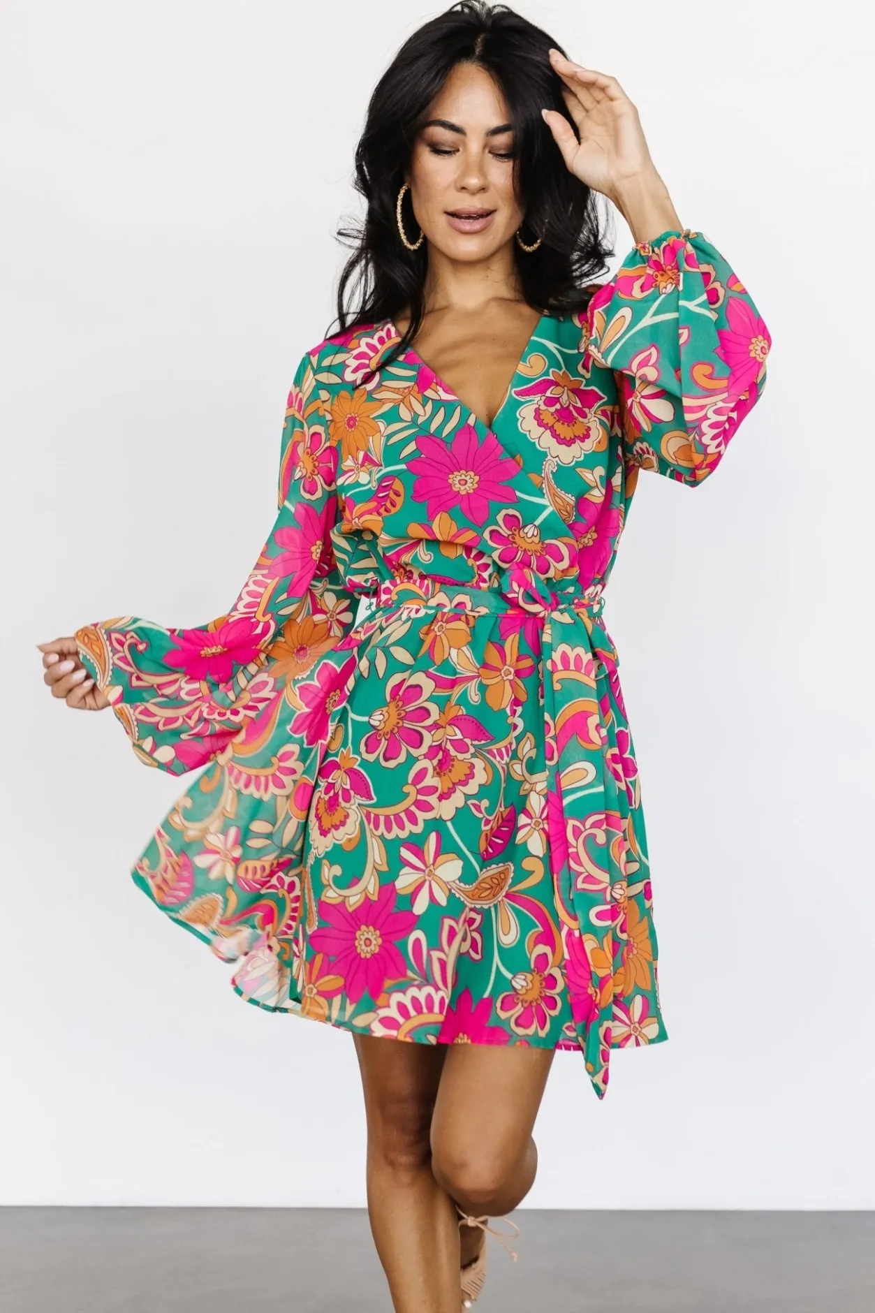 Outlet Baltic Born Wesley Mini Dress | Green Multi GreenMulti