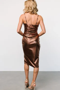 Clearance Baltic Born Whitney Midi Dress | Bronze
