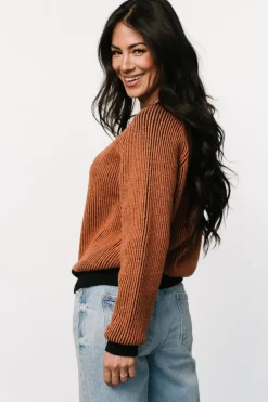 Best Baltic Born Winifred Ribbed Sweater | Black + Spice Black+Spice