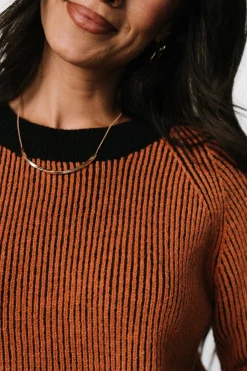 Best Baltic Born Winifred Ribbed Sweater | Black + Spice Black+Spice