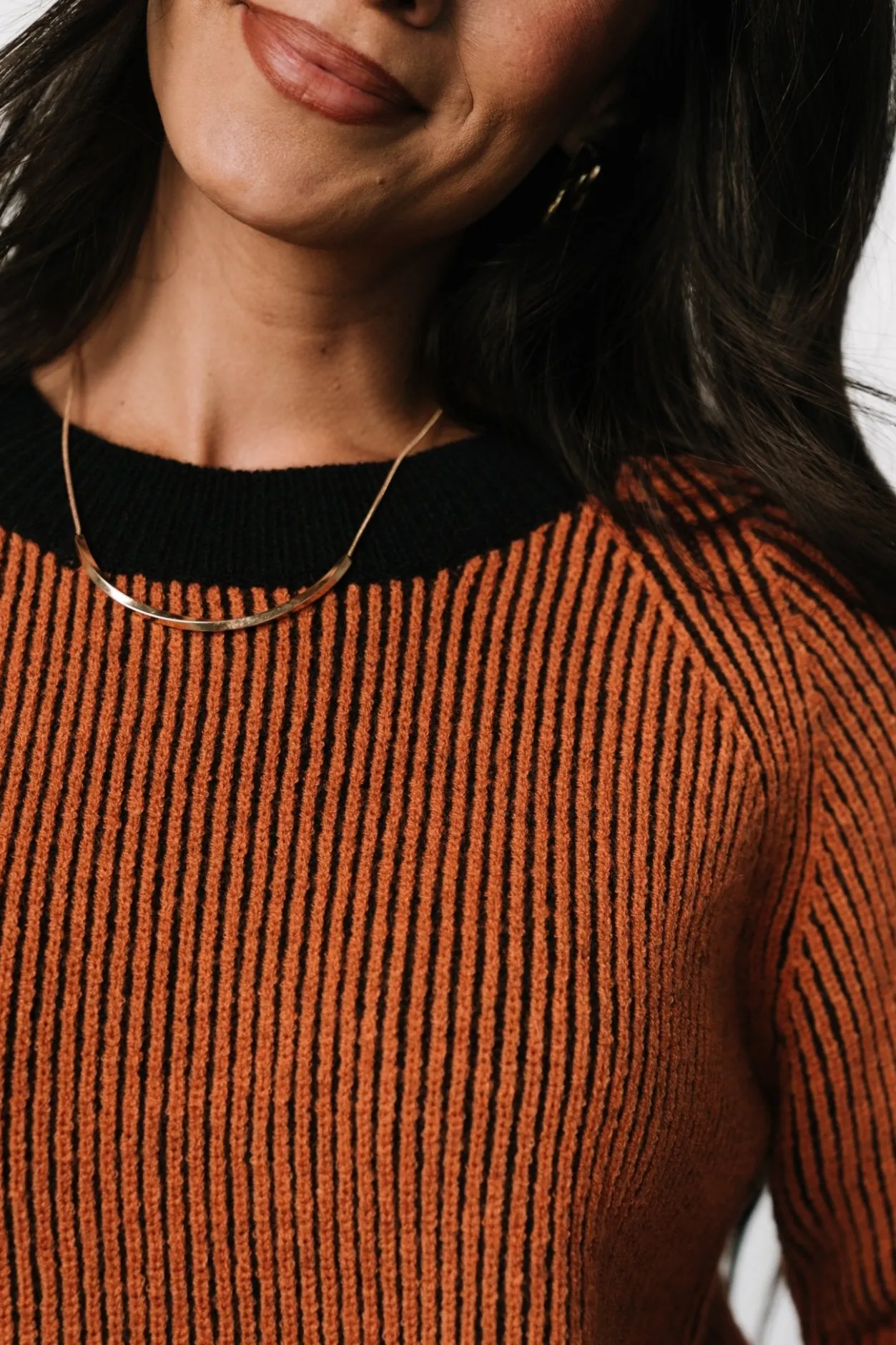 Best Baltic Born Winifred Ribbed Sweater | Black + Spice Black+Spice