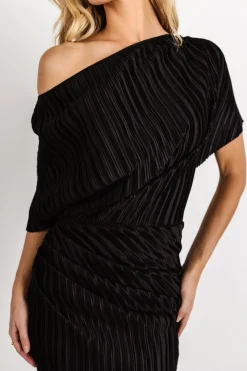Clearance Baltic Born Winslow Pleated Midi Dress | Black