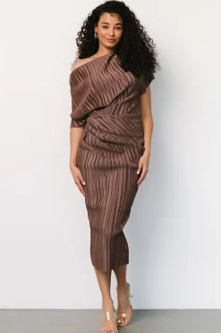 Fashion Baltic Born Winslow Pleated Midi Dress | Mink