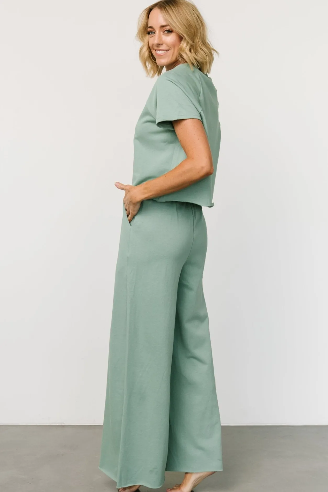 Clearance Baltic Born Wren Top + Pants Set | Sage