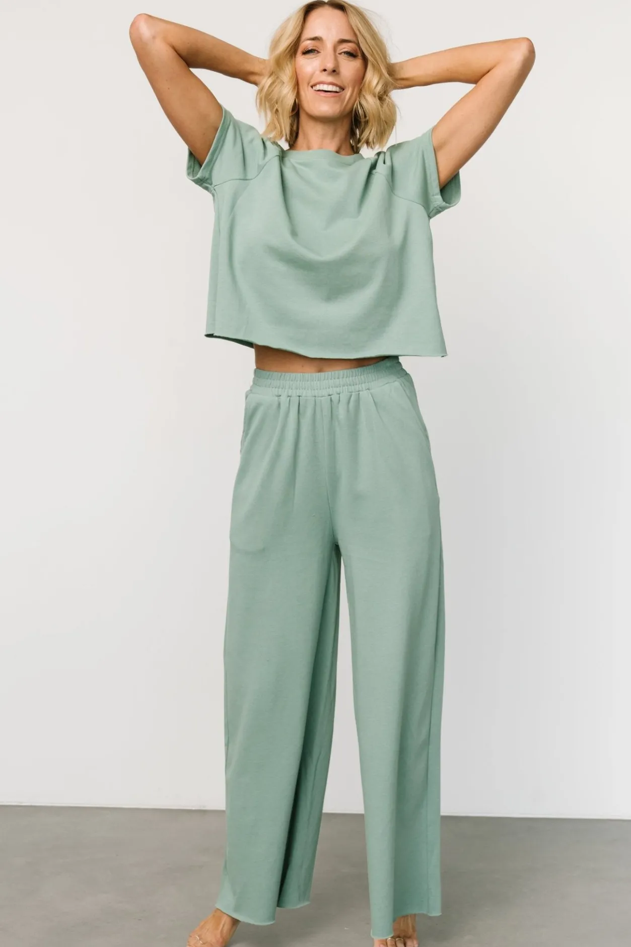 Clearance Baltic Born Wren Top + Pants Set | Sage