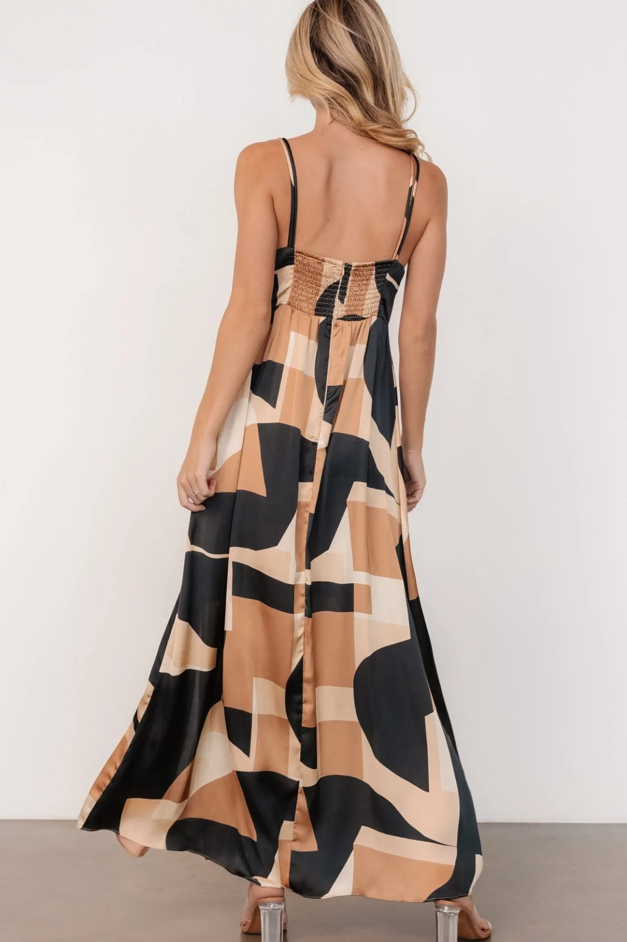 Fashion Baltic Born Xanthe Slip Dress | Midnight + Taupe Print Midnight+TaupePrint