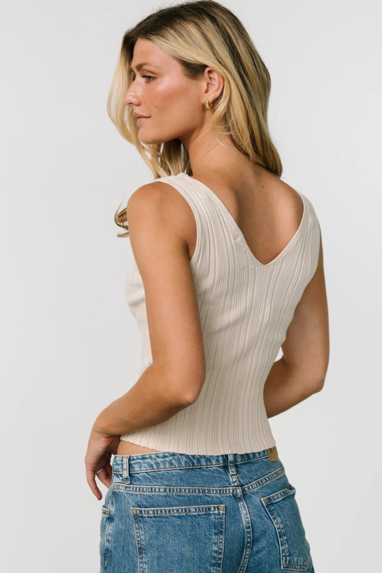 Fashion Baltic Born York V Neck Tank | Oatmeal