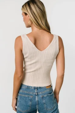 Fashion Baltic Born York V Neck Tank | Oatmeal