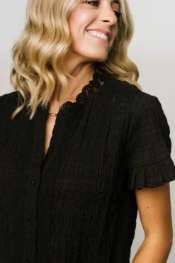 Fashion Baltic Born Zara Lace Top | Black
