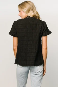 Fashion Baltic Born Zara Lace Top | Black