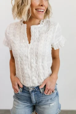 Online Baltic Born Zara Lace Top | White