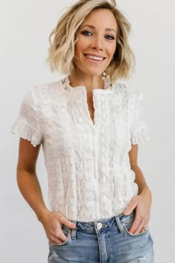 Online Baltic Born Zara Lace Top | White