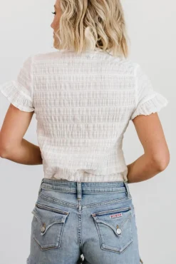 Online Baltic Born Zara Lace Top | White