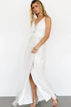 Fashion Baltic Born Zayla Shimmer Gown | White