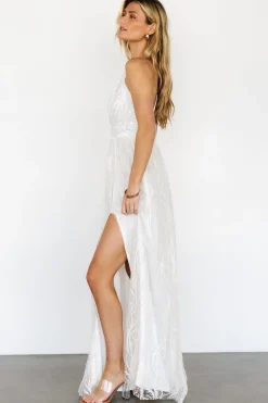 Fashion Baltic Born Zayla Shimmer Gown | White