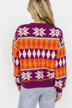 Best Baltic Born Zermatt Sweater | Magenta + Orange Print Magenta+OrangePrint