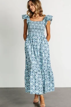 Online Baltic Born Zoey Smocked Maxi Dress | Blue Print BluePrint