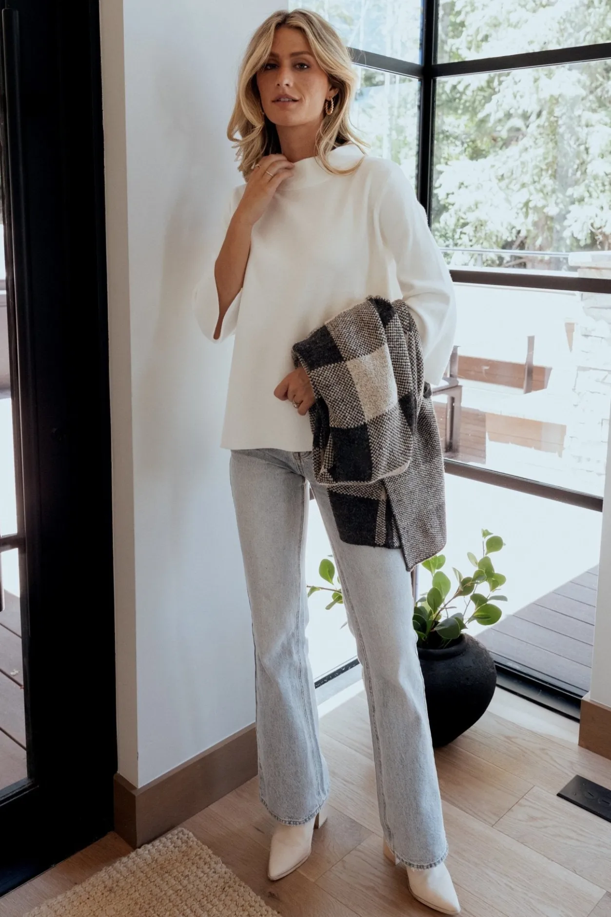 Hot Baltic Born Zola Bell Sleeve Sweater | Off White OffWhite